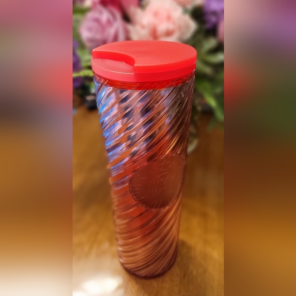 16 oz Starbucks Tumbler with swirl pattern & classic Starbucks Siren logo